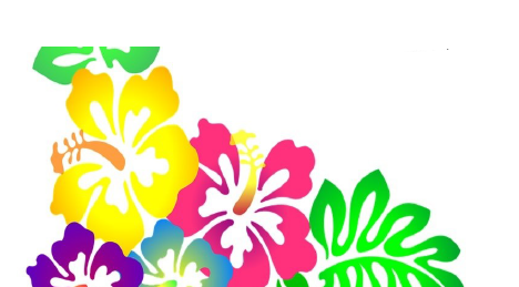 graphic of tropical flowers